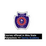 Courses offered in Abia State Polytechnic