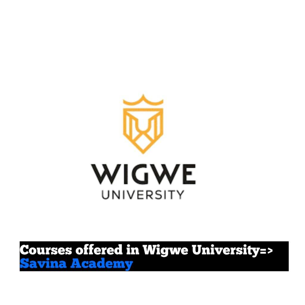 Courses offered in Wigwe University and fees