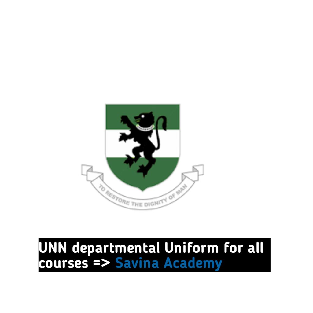 UNN departmental Uniform for all courses