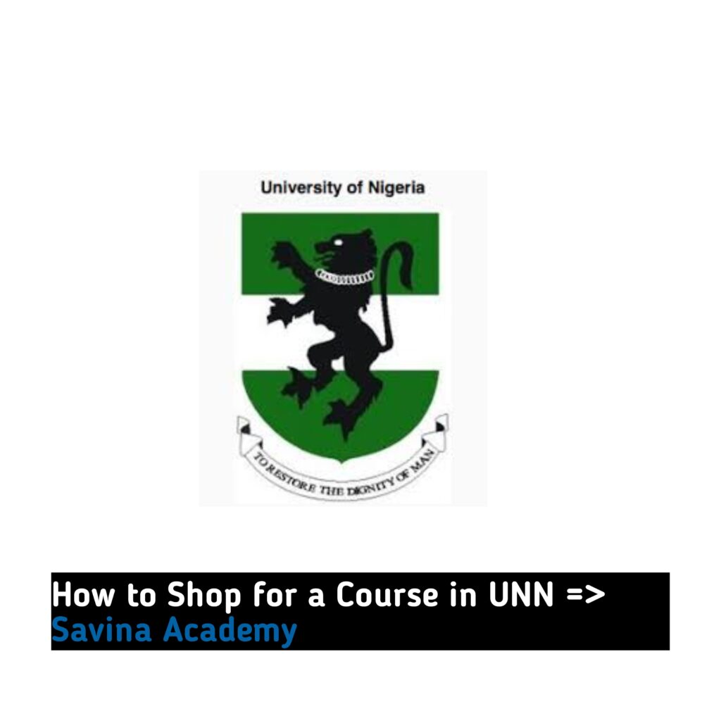 How to Shop for a Course in UNN