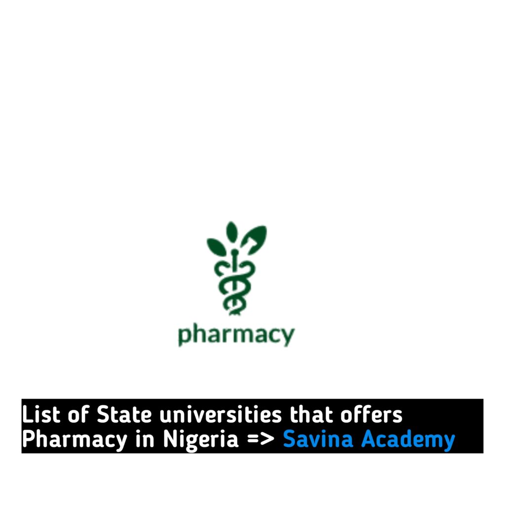 List of state universities that offer pharmacy in Nigeria