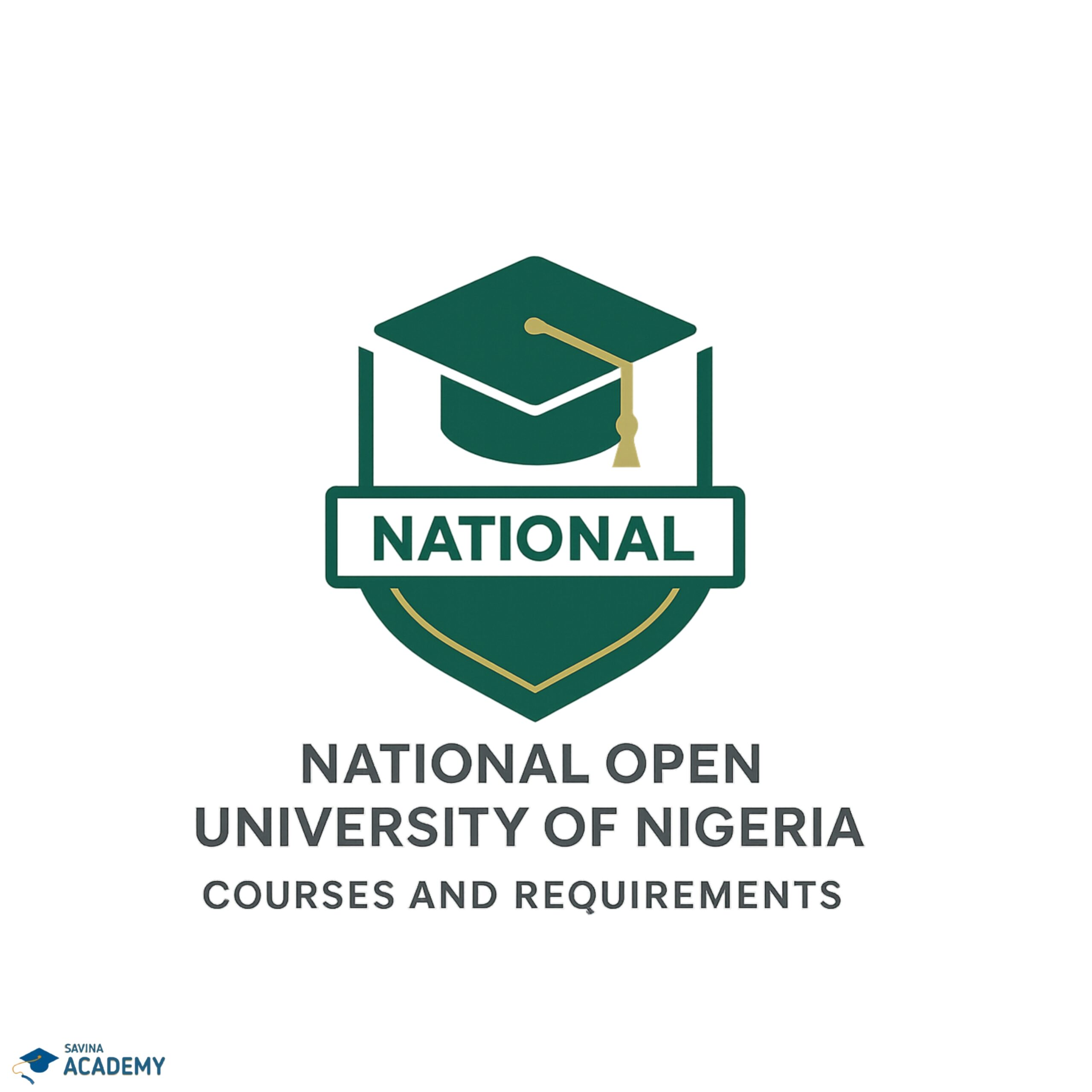 National Open University of Nigeria courses and requirements