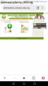 UNIOSUN Undergraduate Portal 