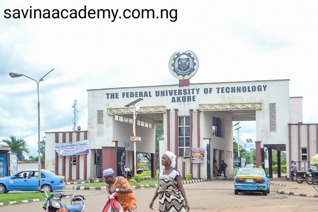 futa list of courses and school fees