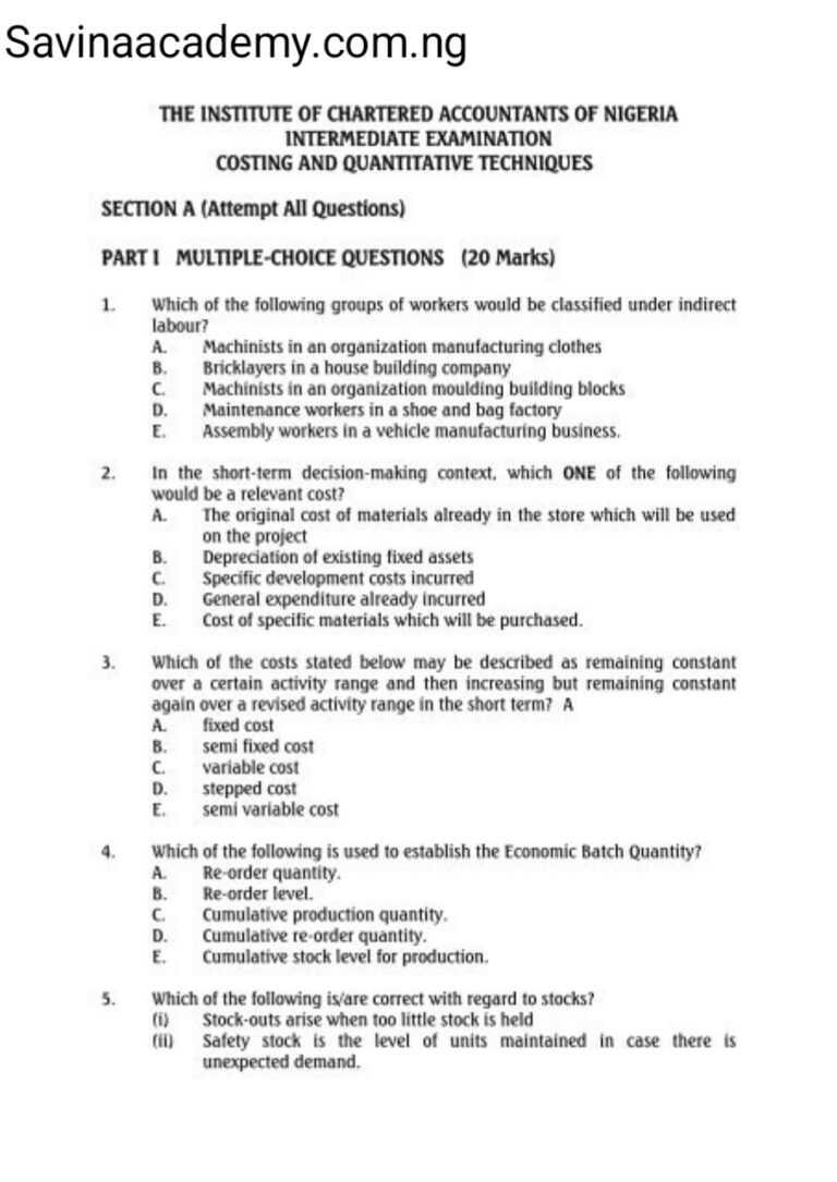ICAN Past Questions and Solutions PDFs (2011–2025): A Practical ...