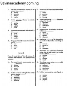 english past questions