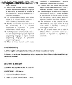 data processing waec past questions
