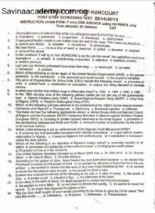 unibadan post utme past question