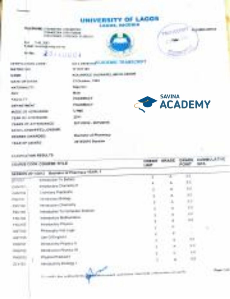 University of Lagos Transcript: How to Obtain, Requirements, and ...