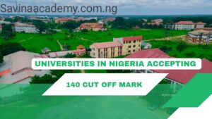 list of universities that accept 140 cut off mark