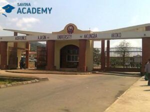 adekunle ajasin university cut off mark
