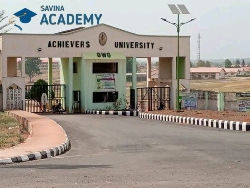 achievers university school fees
