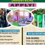 ADUSTECH Health Diploma Programmes Admission 20262027
