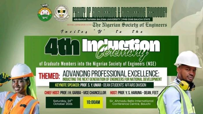 ATBU Announces 4th Induction Ceremony