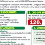 COHESKAT Post-UTME screening 20262027