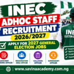 INEC adhoc staff recruitment 2026/2027