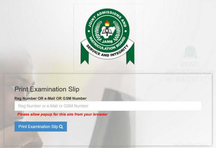 JAMB Exam Slip Printing 2027: How to Print Your UTME Examination Slip Online