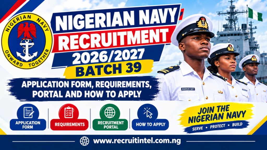 Nigerian Navy Recruitment 20262027